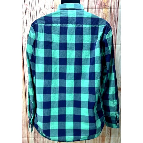 Untuckit‎ Mens Slim Fit Green Check Button-Up Shirt XXL Long Sleeve - Picture 2 of 6